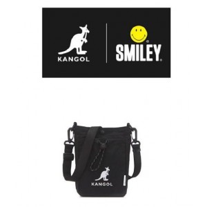 Kangol x Smiley Mini Cross Bag- Black 8011